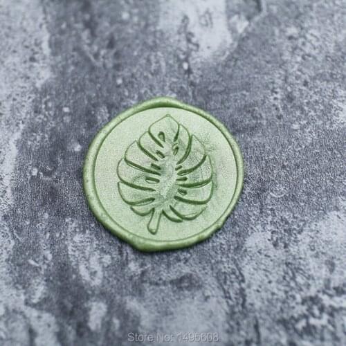Monstera leaf Wax Seal Stamp/ tropical plant Sealing Wax Seal/wedding Wax Stamp