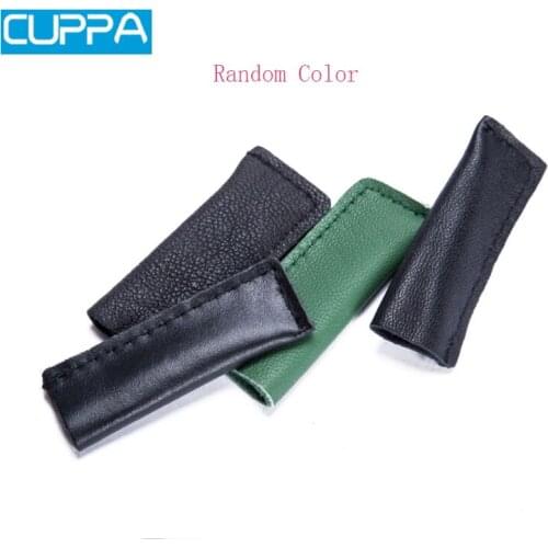 New Cuppa 5pcs/lot PU Leather Random Color Billiard Snooker /Pool Cue Tip Protector Damp Proof Billiard Accessories China 2017