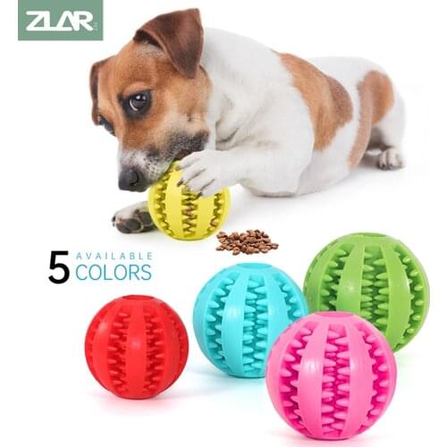 New Dog Toys Dogs Ball Interactive Toys Dog Chew Toys Tooth Cleaning Elasticity Small Big Dog Toys Rubber Pet Ball Toys For dogs