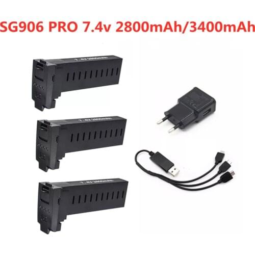 Original battery for SG906 Pro GPS RC drone battery 7.4V 2800MAH 3400MAH Lipo battery accessories SG906 GPS 5G Wifi PFV Drone