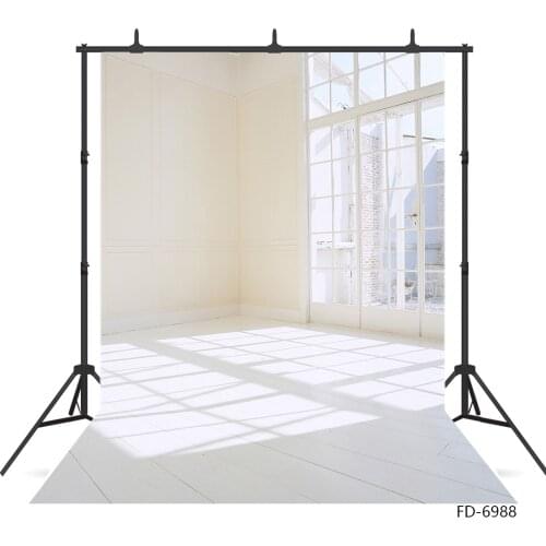 Empty White Room Window Photographic Backdrop Custom Background for Baby Shower Children Portrait Photophone Fond Photo Studio