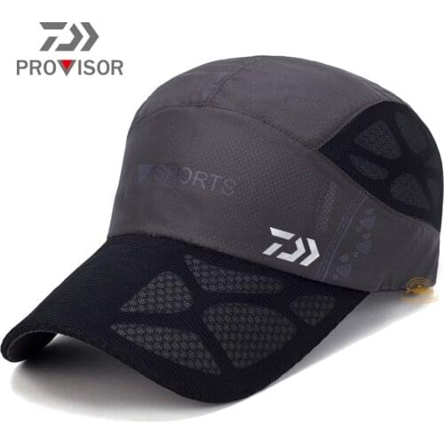 2020 Outdoor Fishing Sun hat Daiwa New Mens Womens Mountaineering Quick-drying Mesh Cap Breathable Sports Riding Windproof Cap