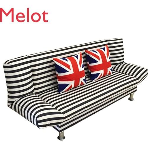 Foldable Multi-Functional Small Apartment Single Double 1.8 M Dual-Use Rental Room Lunch Break Fabric Sofa