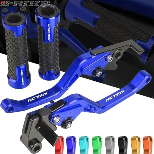 For Honda NC750X NC750-X ABS 2014 2015 2016 2017 2018 219 Motorcycle CNC Foldable Brake Clutch Lever Handle Grips NC 750 X LOGO