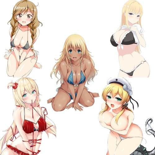 Three Ratels CDM365 sexy Bikini Girl Anime Car Sticker For Motorcycle Luggage Laptop Refrigerator Skateboard Bike wall sticker