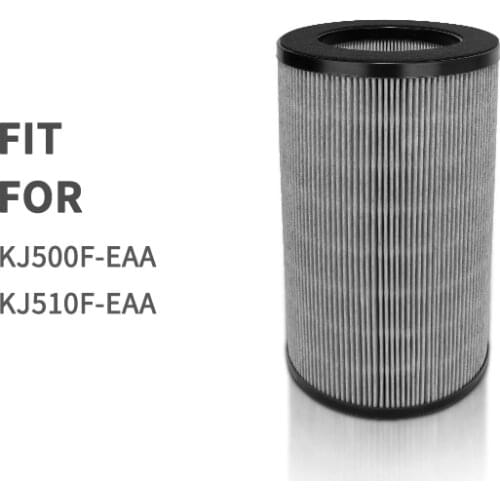 Air Purifier Filter HEPA and Activated Carbon Cylindrical Composite Filter For Haier KJ500F-EAA / KJ510F-EAA Remove Formaldehyde