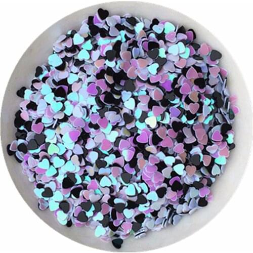 200g Loose Sequins Hearts Shape Craft 3mm 4mm Nails Paillettes for DIY Arts Crafts Making Pink Yellow Silver Golden