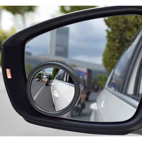 360 Degree HD Blind Spot Mirror Adjustable Car Rearview Convex Mirror for Car Reverse Wide Angle Vehicle Parking Rimless Mirrors