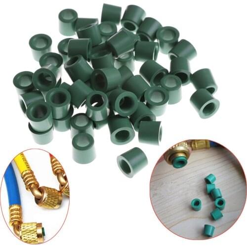 50pcs/lot Manifold Repair Seal Kit Replacement Air Conditioning 1/4'' Charging Hose 1/4'' Valve Gasket