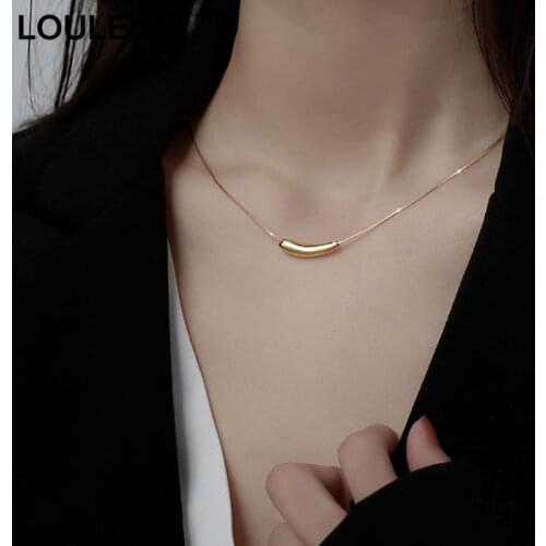 Louleur Choker 925 Sterling Silver Necklace Water Drop Pendant Necklace For Women Silver 925 Fine Jewelry New Design