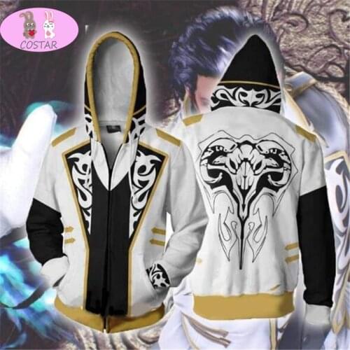 COSTAR Fighting game Tekken Cosplay Costume zipper hoodie Cosplay men and women casual sports sweater New