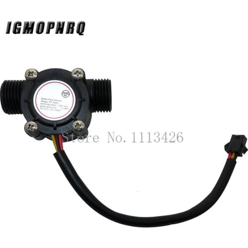 DC 5-18V Water Flow SensorFlowmeter Hall Flow Sensor Water Control Liquid Flow 1-30L/min 2.0MPa Sensor Switch YF-S201