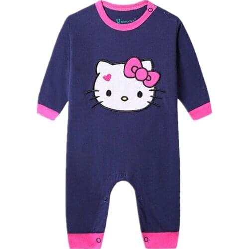 Baby cartoon print casual wear cotton print robes baby romperZQ143
