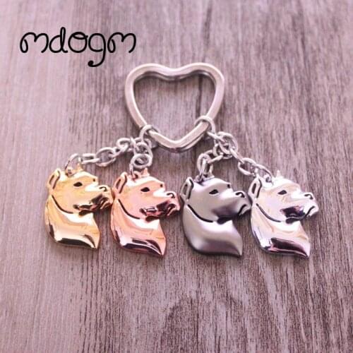 Dogo Argentina Dog Animal Gold Silver Plated Metal Pendant Keychain For Bag Car Women Men Girls Boys Love Jewelry K121