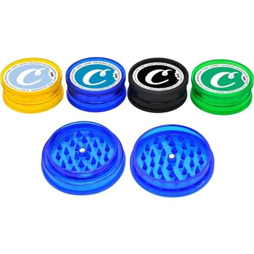 2 Layer 63MM Plastic Tobacco Grinder Smoking Accessories Round Shape Herb Grinder Tobacco Spice Crusher Hand Muller