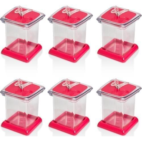 EWs Kitchenware Acrylic Butterfly 6 Pcs Jar