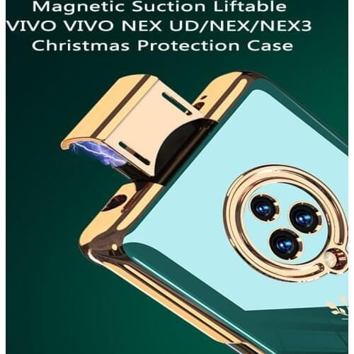 Electroplated Soft TPU VIVO NEX UD/NEX/NEX3 Shiny & Bright Christmas Phone Case Christmas Gift Santa Claus Reindeer Christmas Tr