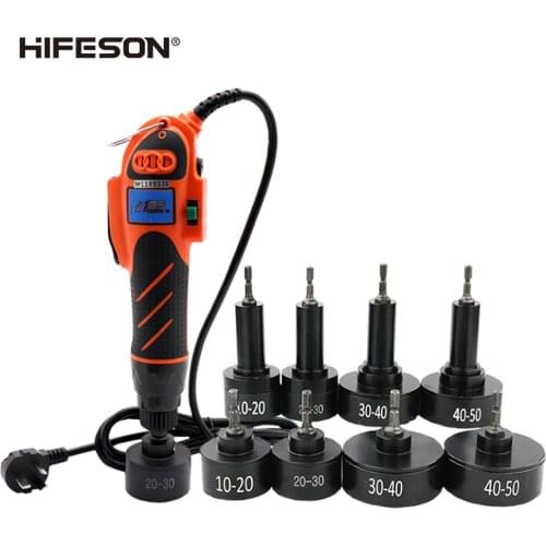 HIFESON 700A High-torque Handheld Electric Cap Screwing Machine Straight Plug Electric Capping Machine Silicone Pad 10-50MM Cap