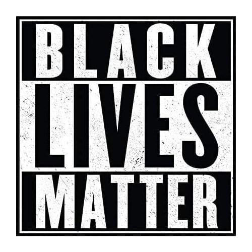 Creative Decal Black Lives Matter Bumper Sticker PVC 12cm