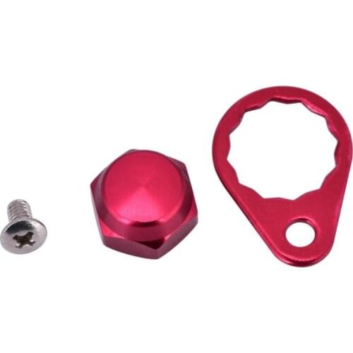 Left Hand Right Hand Crank Nut Screw With Plate Fishing Reel Left/Right Handle Locking Plate Screw Nut Cap