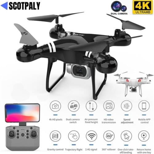 KY101 MAX Mini Drone 4K Dual HD Camera WIFI Professional RC Quadcopter Aerial FPV Helicopter Aerial Photography Toys Dron