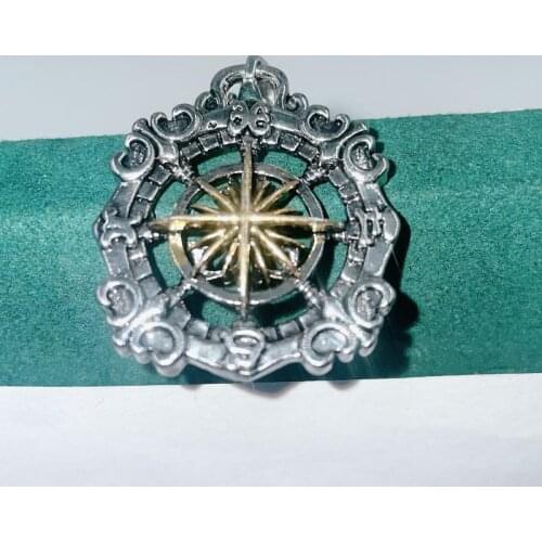 Quality Necklace Pendant Pirate Ship Compass Personality Mens Necklace Pendant Hip Hop Jewelry Trend Jewelry