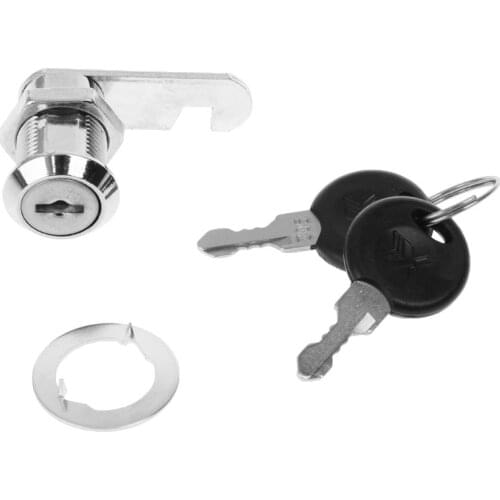 10-30mm Cam Lock Filing Cabinet Post Mailbox Drawer Cupboard Locker 2 Key