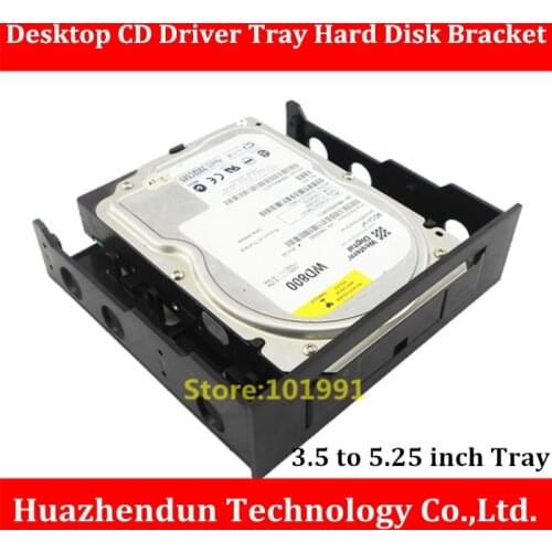 New Arrivals 3.5 to 5.25 Desktop CD Driver Tray Hard Disk Bracket SSD and HDD Conversion Bracket Giving away screws