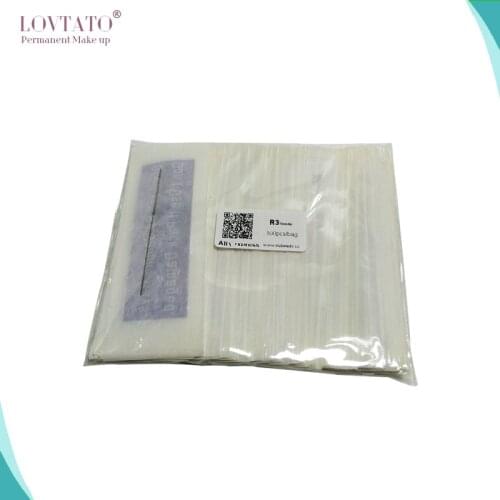 Disposable R3S tattoo needles Round needles 3R agulha Size 0.35mmx49mm For permanent makeup machine microblading accessories