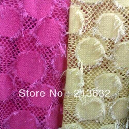South Korea plush fabrics cotton lace Swiss gridding curtain fabric patchwork fabric high quality curtains cloth fur felt abrics
