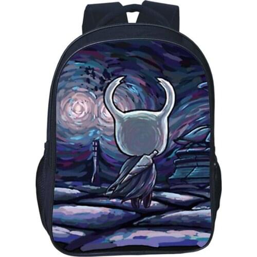 Hollow Knight Backpack High Quality Bookbag Game Cosplay School Bag Fashion Double-layer Zipper Rucksack Kids Bag Boy Girl Bags