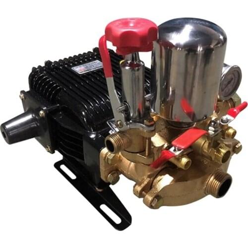 Three Cylinder Agricultural Piston Pump Head / High Pressure Spraying Plunger Pump Garden Machine Water Pump