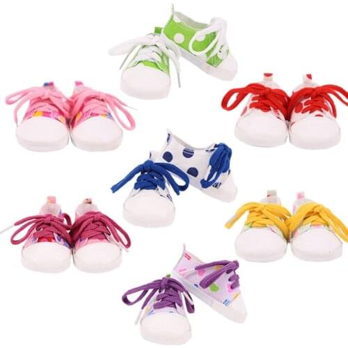 Casual Shoes Color Shoelace For 18 Inch American Doll&43 Cm Born Baby Generation Russian DIY Christmas Girls Gift