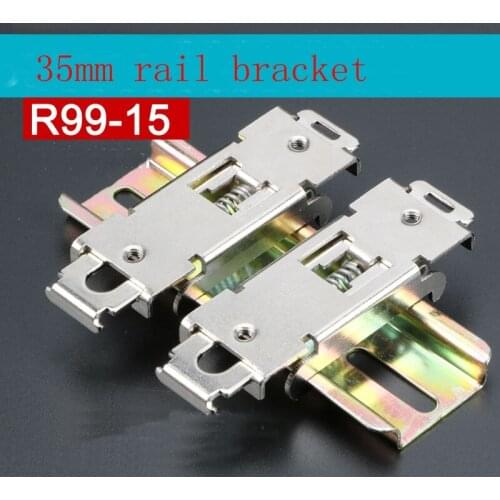 Solid State Relay Rail Mount Rack Width 25mm 2-M4 Threaded Through Hole Steel Nickel Plated