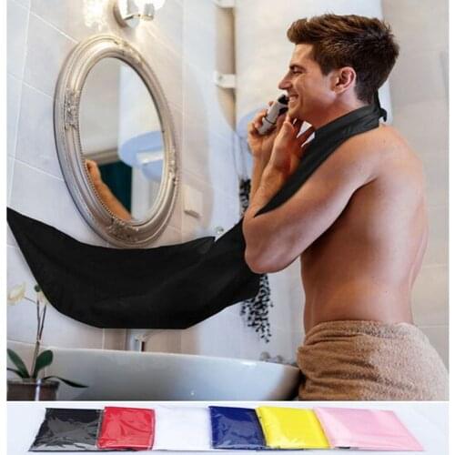 Good quality beard apron shaving apron cloth bib for beard trimming as male hairline facial hair cleaning accessory drop ship