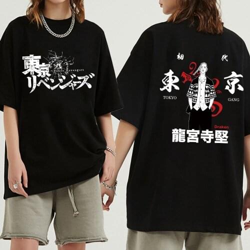 Tokyo Revengers Anime Printed Woman T Shirt 2021 Summer Tee Shirt Harajuku Draken T Shirts Women New T-Shirts