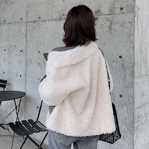 Fur Sheep Shearing Real Winter Coat Wool Jacket for Women Clothes 2020 Abrigo Mujer B22F47222 YY242