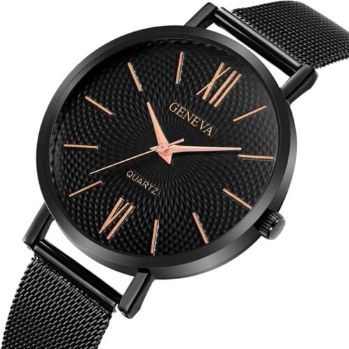 Zegarek damski Women Watches 2020 NEW Luxury Ladies Watch GENEVA Watches Women Unique Simple Designer Wristwatch reloj hombre