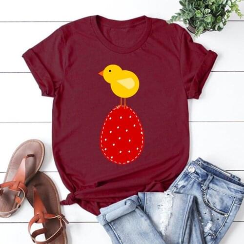 Chicken Women 2021 Summer Short Sleeve Fashion Print Lady T-shirts Top T Shirt Ladies Womens Graphic Female Tee TX8217