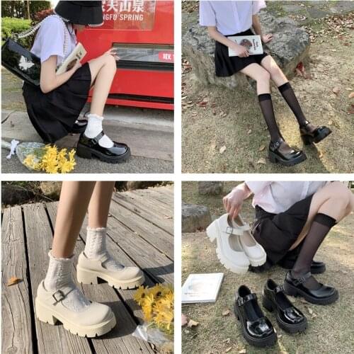 Womens retro shoes, Lolita Cosplay platform shoes, Mary Jane, retro, heighten