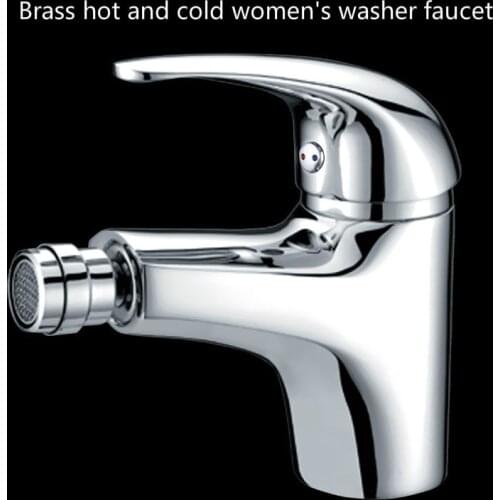 Woman Washer Faucet Hot and Cold Water Suit Buttock Washer Toilet Spray Gun Cleaner Faucet Brass Bidet Bathroom Faucets