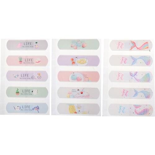 20 Pcs/lot Lovely Cute Band Aid Disposable Wound Sticker Kawaii First Aid Emergency Kit For Kids Children Adhesive Bandages Home