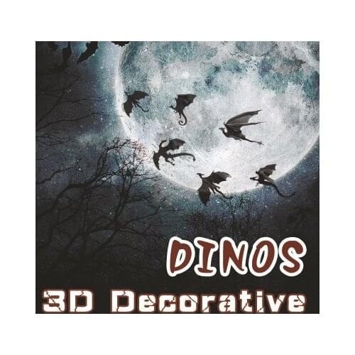 3D Dinosaur Wall Sticker Halloween Flying Dragon Room Decoration Nightmare Before Christmas DIY Kids Bedroom Decor School Decor