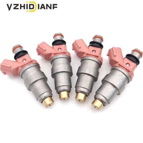 4pcs 23250-11050 23209-11050 fuel injector for TOYOTA- General STARLET 1.3L 4EFE 89~98 COROLLA- 1.5L 5EFE 91~01