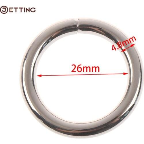 5/10pcs/lot Metal Spring Gate O Ring Keyring Leather Bag Belt Strap Buckle Dog Chain Snap Clasp Clip Split Rings