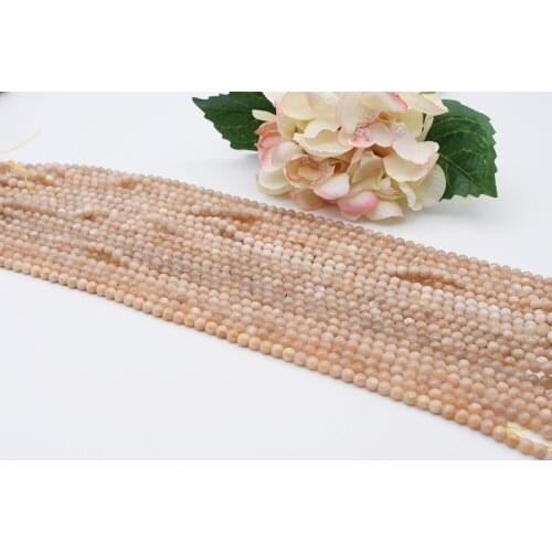 6-10mm Superior Quality Natural Faceted sunstone Round loose Beads For DIY necklace bracelet jewelry making 15 "free delivery