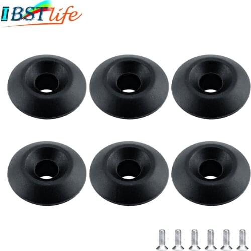 6 PCS Kayak Canoe Plastic Deck Line Guides Outfitting Nylon Round Shape Rope Guides Boat Rowing Boat Dinghy Rigging Accessories