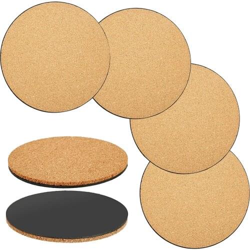 6Pcs Cork Plant Mat Potted Plant Plate Pad Coaster For Garden Yard Decor Plant Pots Protective Pad Indoor Cork Coasters