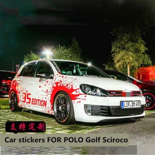 Car stickers FOR POLO Golf Sciroco appearance decoration modified body personalized custom stickers