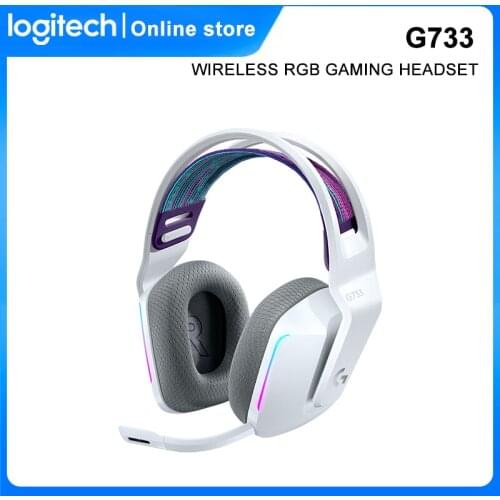 Logitech G733 LIGHTSPEED Wireless RGB Gaming DTS Headphone With Micr For Laptop Pc Gamers 7.1 surround sound wireless Headset